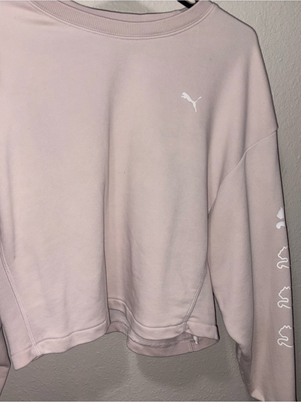 Puma Pastel Pink Crewneck Sweatshirt